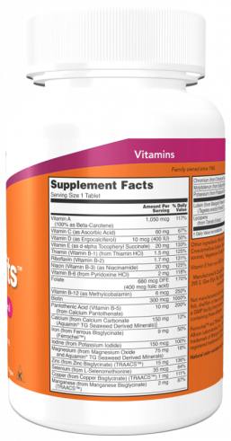 NOW Daily Vits, Дейли Витс, 100 таблеток