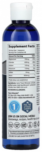 Trace Minerals 40,000 Volts Electrolyte Concentrate, 237 мл