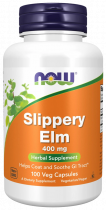 NOW Slippery Elm 400 mg, Красный вяз 400 мг, 100 капсул