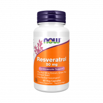 NOW Natural Resveratrol 50 mg, 60 капсул