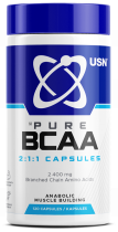 USN Pure BCAA 120, БЦАА 120, 120 капсул